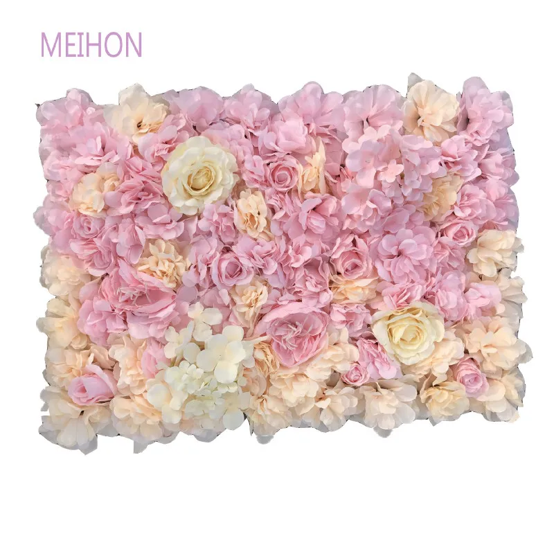 40X60cm 3D Wedding Flower Wall Gradual Change Artificial Hydrangea Peony Rose Flower Stage Decoration Backdrop Panels Arch Decor