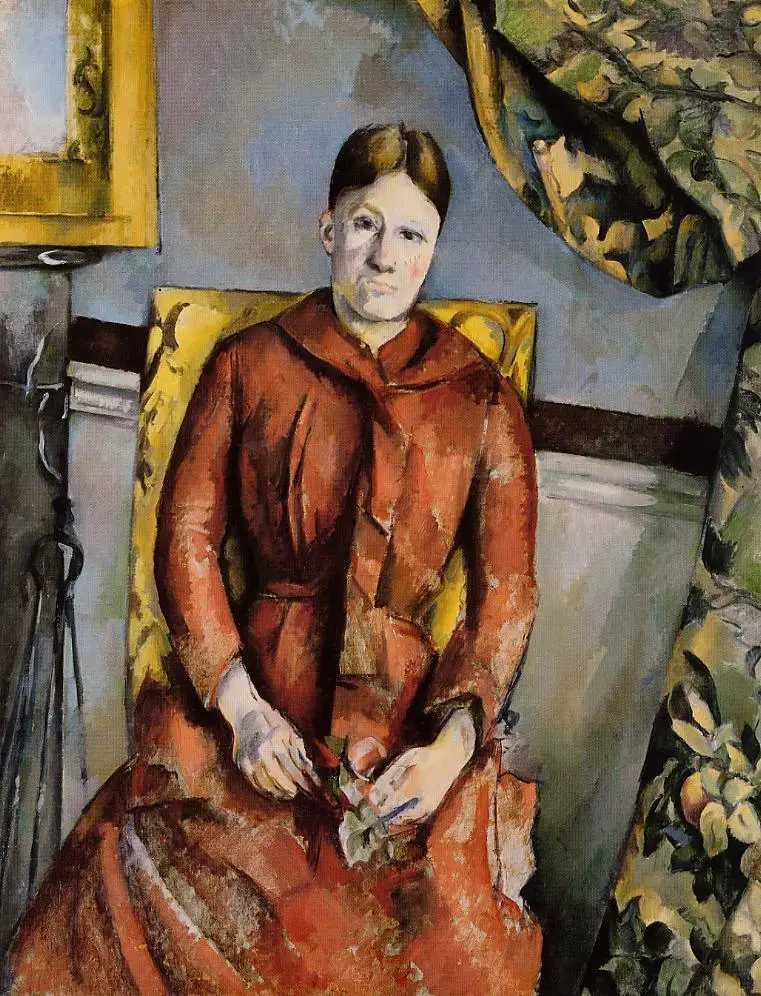Paul Cezanne Oil Painting Reproduction,handmade oil painting,madame-cezanne-in-a-yellow-chair,canvas oil painting,high quality