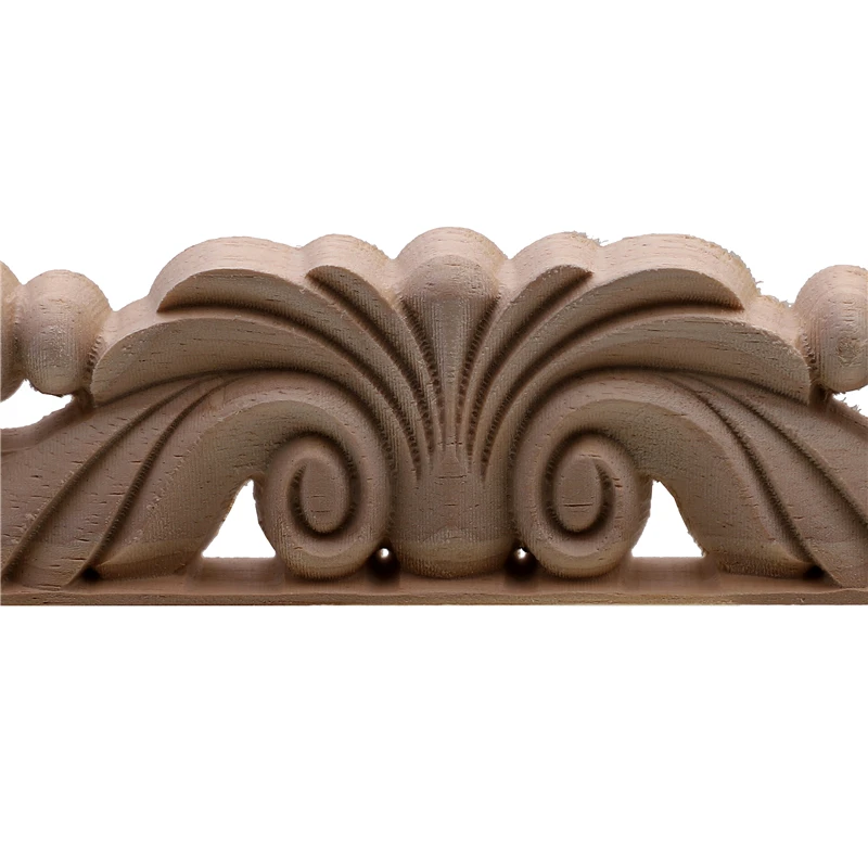 VZLX European Vintage Floral Woodcarving Decals Wooden Appliques For Home Wedding Decoration Maison Accessories Modern Decor