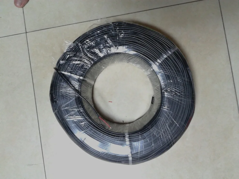 1 Reel 300M BLACK CABLE, 22AWG, 2CORE, PVC Cable 300V 80°c