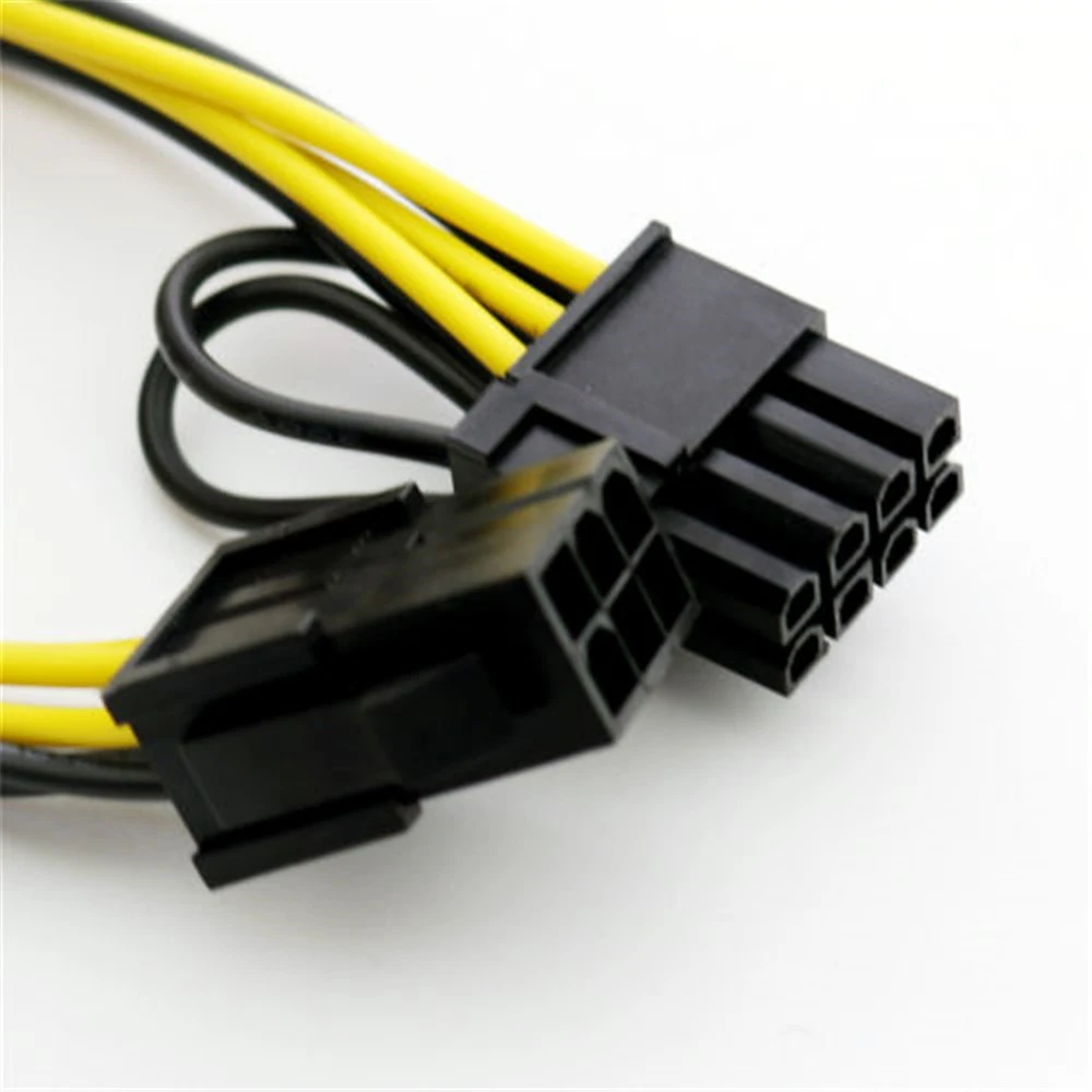 1 قطعة PCI-e 6 دبوس إلى 6 + 2 دبوس 8-دبوس محول الطاقة موصل كابل PCI-E PCI اكسبرس الحبل 22 سنتيمتر