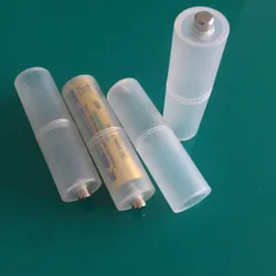 4PCS ST043b AAA to AA Size Cell Battery Converter Adaptor No7 to No5 Plastic Case Battery Box Battery Accessories Tools