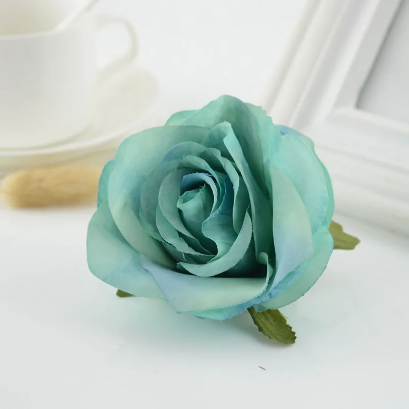 100pcs Artificial flowers for home wedding corsage wall car christmas decoration accessories high quality Silk Retro roses