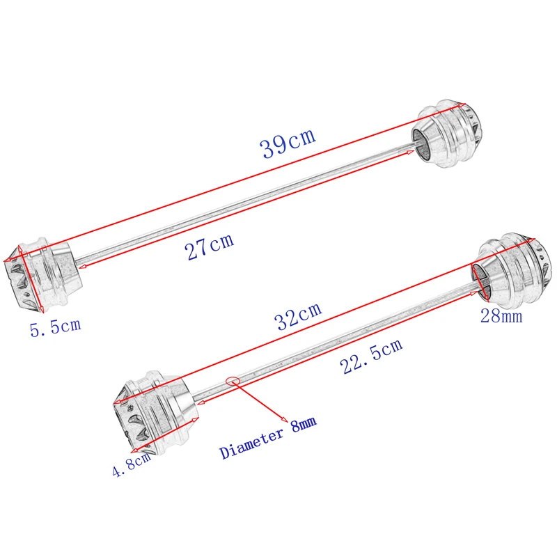 For 2014-2016 Yamaha YZF R25 R3 Motorcycle Front And Rear Wheel Axle Fork End Sliders Crash Protector 14 15 16 Gray