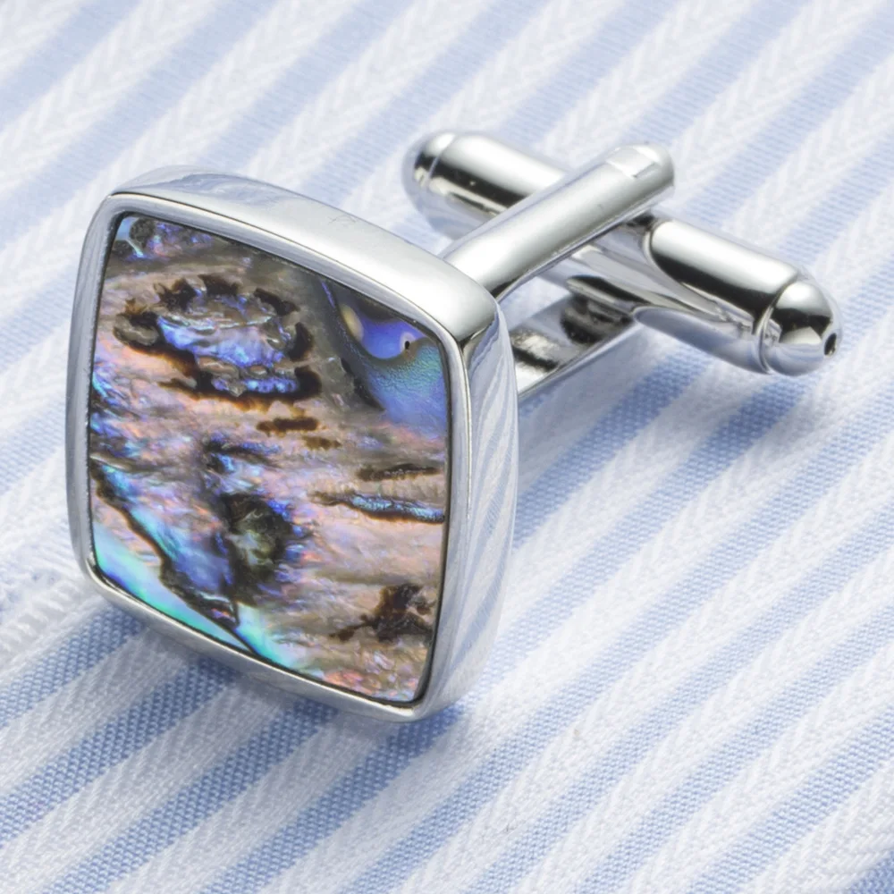 VAGULA Classic Cufflinks Luxury gift Party Wedding Suit Shirt Buttons Natural Mother Pearl Abalone Cuff links 390