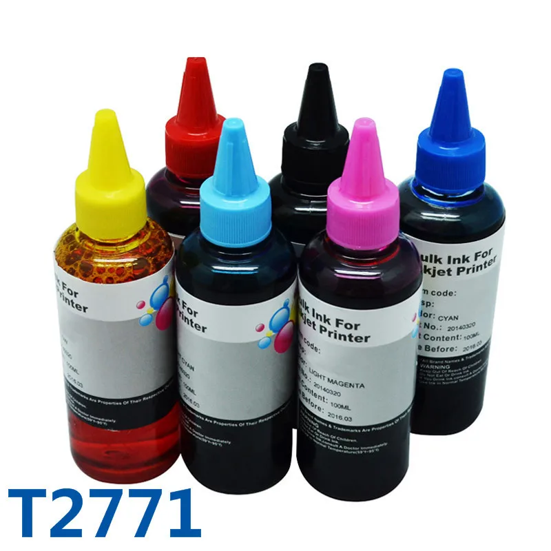 

T277 T2771 Excellent Bulk CISS Ink Refill Ink For Printer For Epson Expression Premium XP-850 XP-950 XP-860 XP-960 Printer Ink