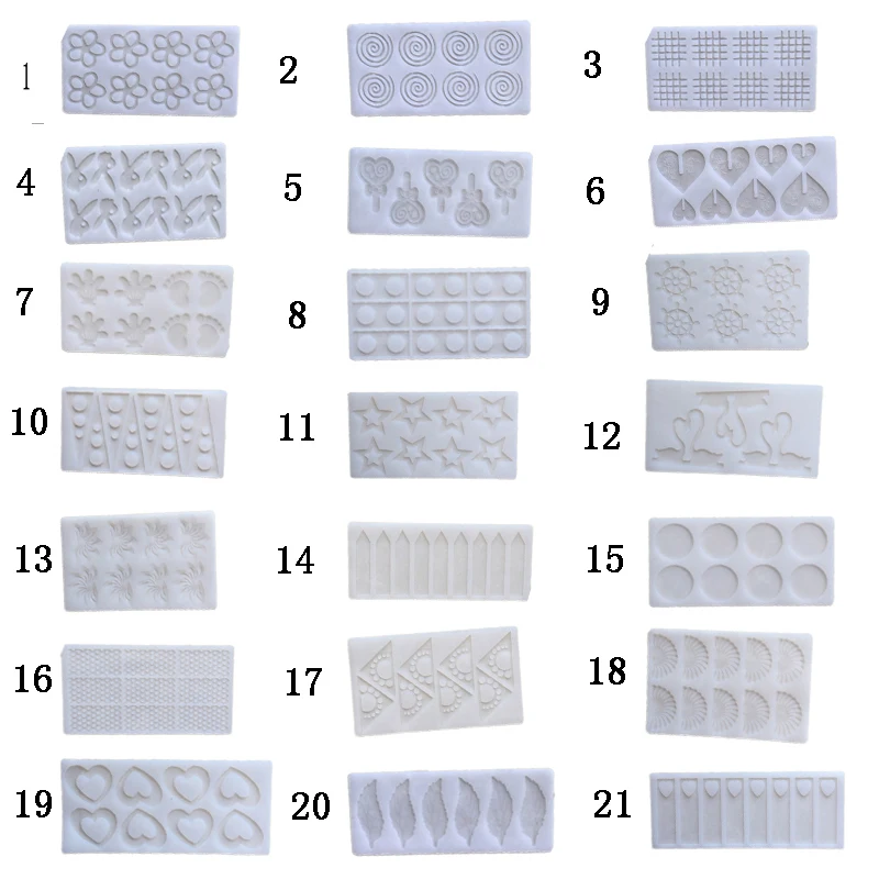 23 Shapes Diy Silicone Chocolate Fondant Candy Mold Cake Decorating Tools Home Handmade Cake Fondant Mold