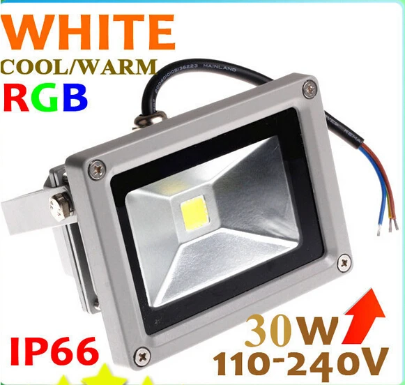 Changeable Flood Light 30W RGB Remote Control Foco LED Floodlight Refletor Spotlight Exterieur Stage Garden Park Outdoor Lamp