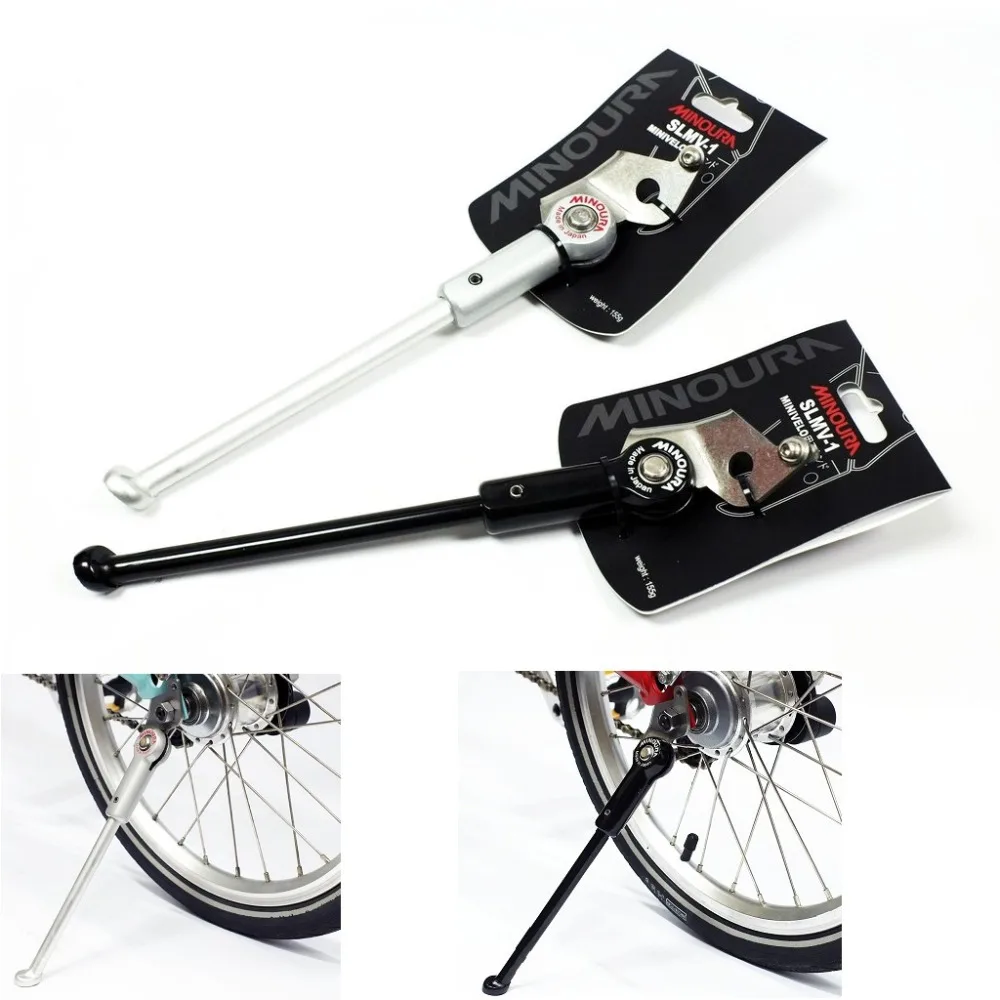 

Bicycle Kickstand Black/Silver BMX Folding Bike For Brompton birdy Bicycle Stand Japan Minoura