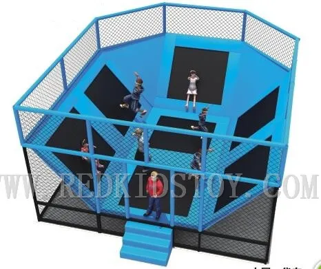 Exported to Chile CE Approval Customized Trampoline 7X6M Free Design Direct Chinese Factory HZ-LG061