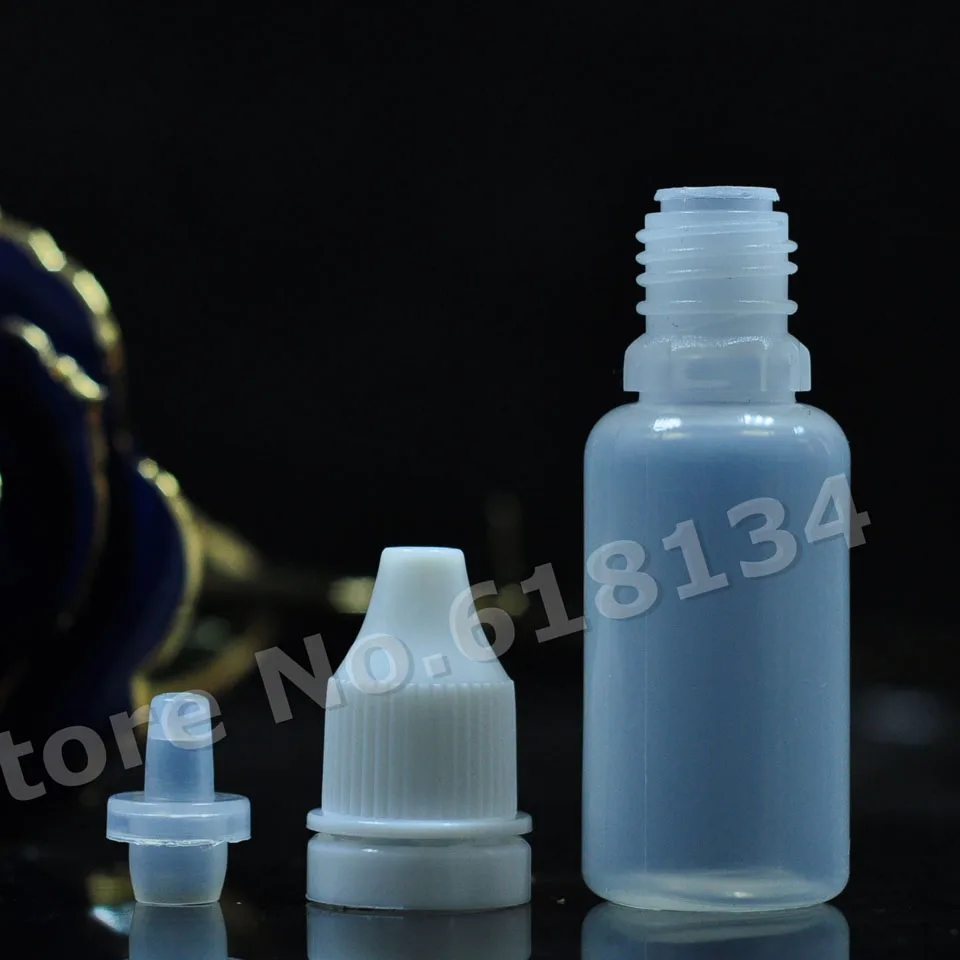 15ml high quality pe plastic dropper bottle with tamperproof cap for liquid