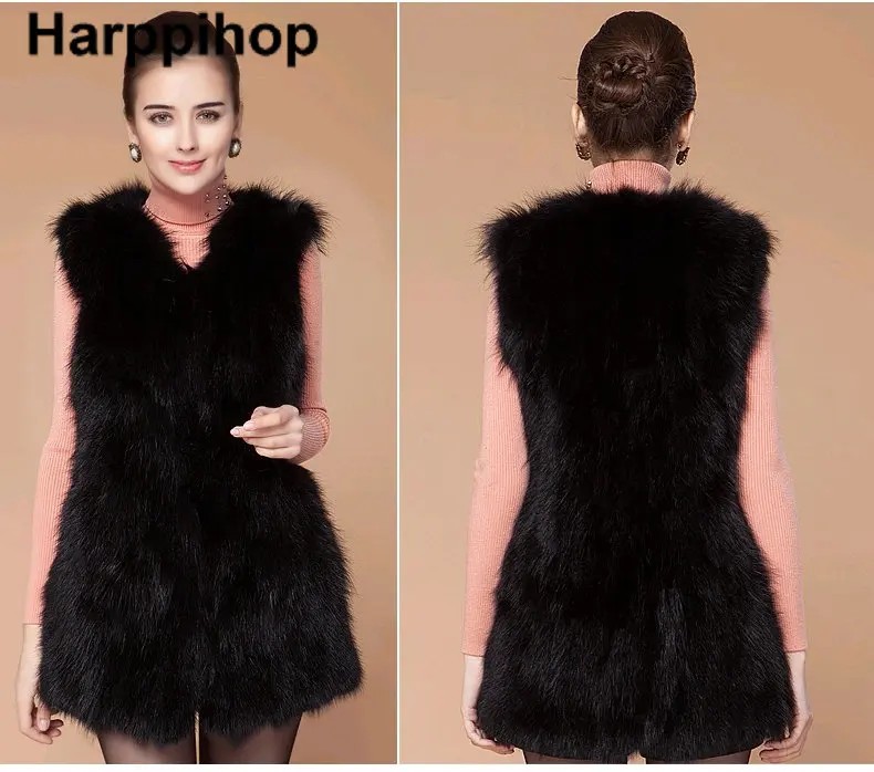 2018 Winter Fur Vest Women Natural Raccoon Dog Fur Vest For Lady Real Fur Jackets Waistcoat female genuine raccoon fur Vests