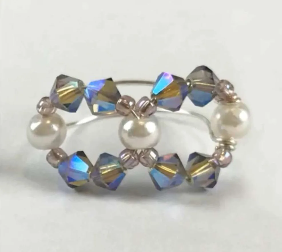 4mm shiny metall farbe doppelkegel perlen 5238 glas Perlen halb überzogene farbe Perlen kristall schmuck perlen für Schmuck Machen 120 teile/los – Detail 20