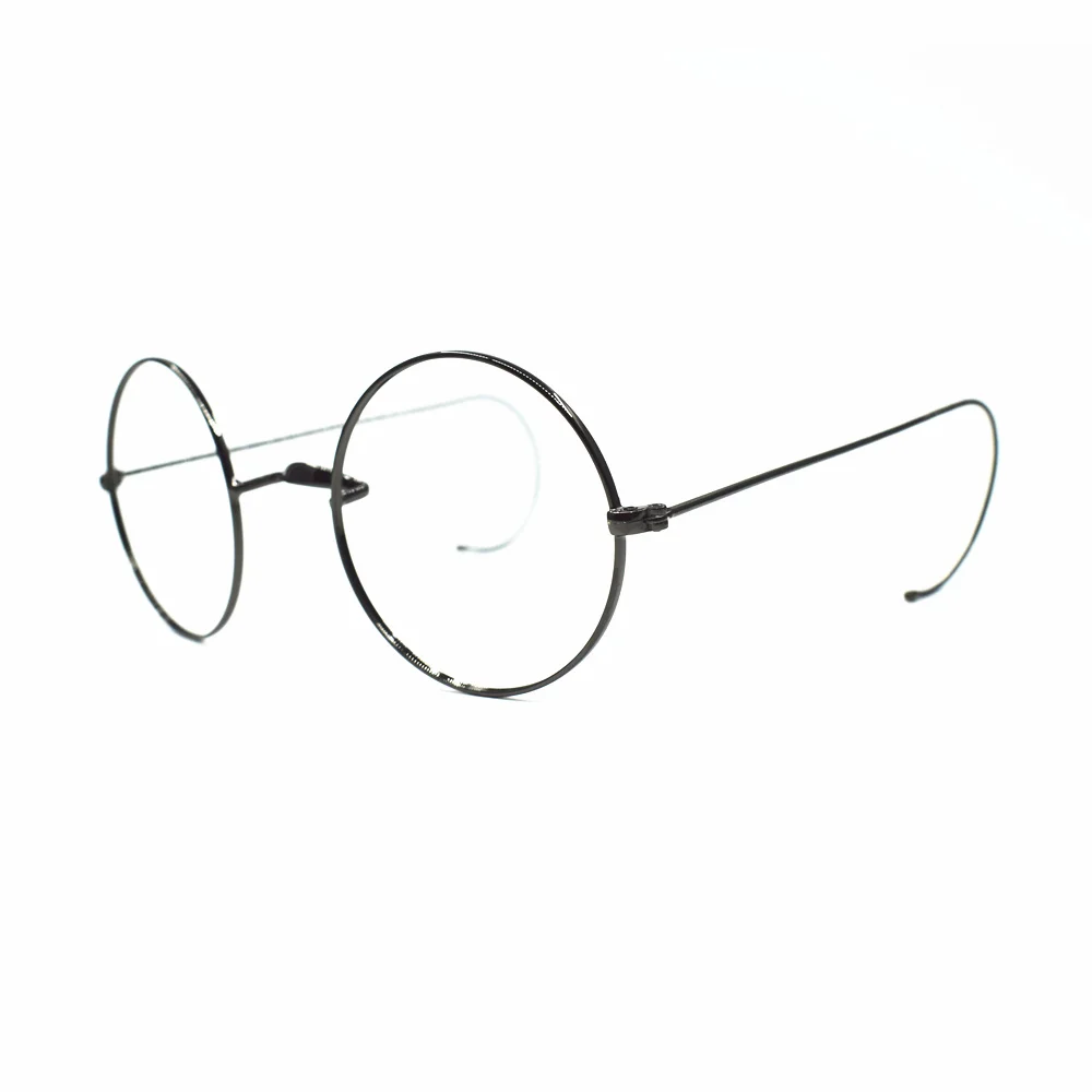 Oversize Vintage Large 50 52mm Round Metal Full Rim Reading Glasses +75 +100 +125 +150 +175 +2 +250 +275 +3 +325 +350 +375 +600