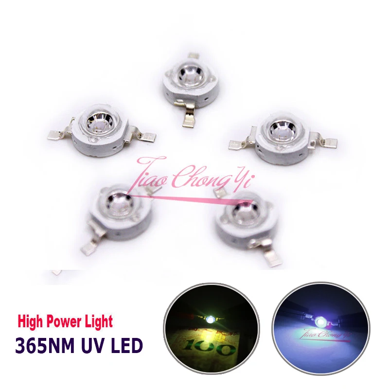 3W UV Purple LED Ultraviolet Bulbs Lamp 365-370nm 700mA High Power Light light-emitting High Power Light