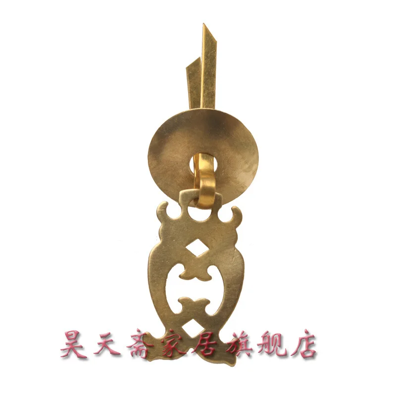 

[Haotian vegetarian] antique copper handle / antique copper fittings / Chinese decoration accessories HTE-016