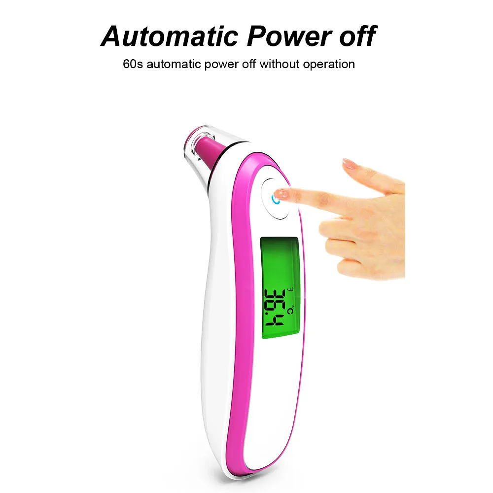 Household Infrared Digital Ear Forehead Laser Body Thermometer LCD Baby Adult Portable Fever Temperature Ear Termometro Portable