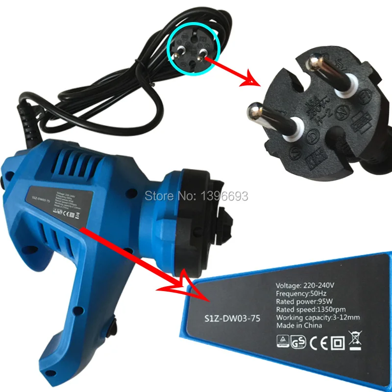 220V Electric Drill Bit Sharpener EU Plug High Speed Drill Grinder Machine Twist Drill Driver For Drill Size Range 3-12mm