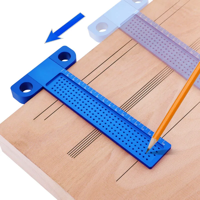 

Измерительный инструмент для скрещивания отверстий, из алюминиевого сплава, T 160, линейка; Деревообработка мм