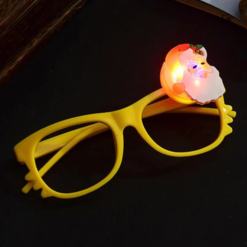 Rave Flashing Eyeglass Party cartoon LED Light Glasses Halloween Luminous Glowing Glasses Christmas Party Decor