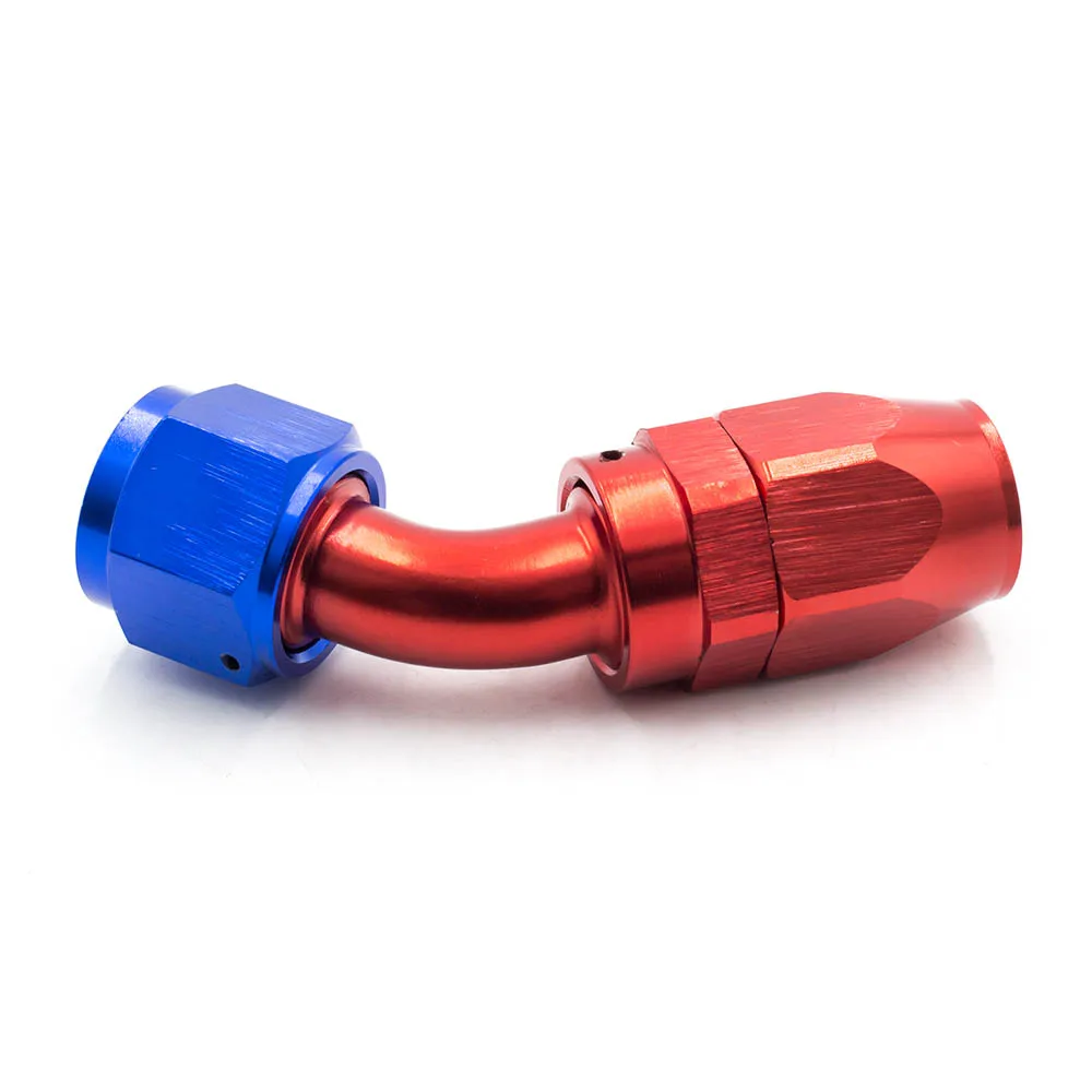 High Performance AN 10 Fitting AN10 Aluminum Fittings 45 Degree Oil/Fuel/Swivel hose fittings TT100354-45RD