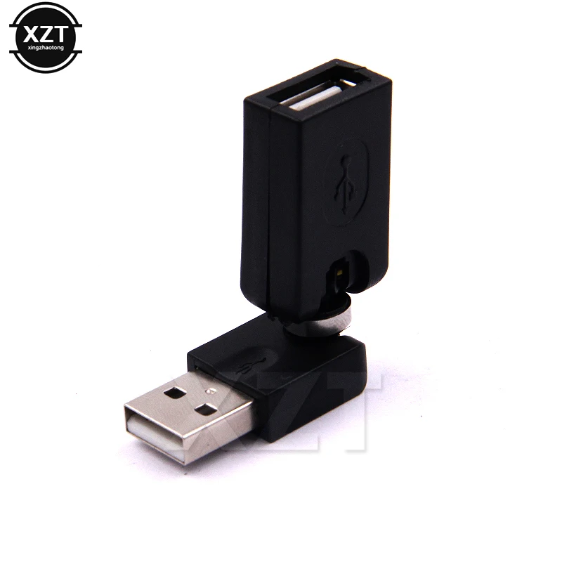 360 degree USB Male to Female Adapter Rotation Usb Male Extension cable usb 2.0 For Computer extendsion