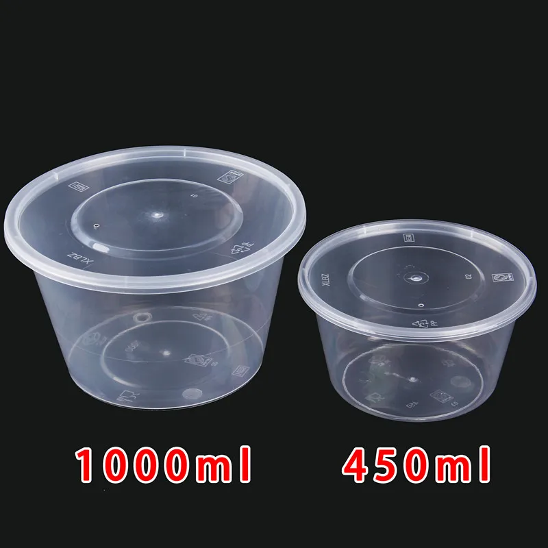 Vòng Dùng Một Lần Nhựa PP Take Away Hộp 450Ml 750Ml 1000Ml 1250Ml 1500Ml 1750Ml 2000Ml 2500Ml 3000Ml Thực Phẩm Cao Cấp Trong Suốt