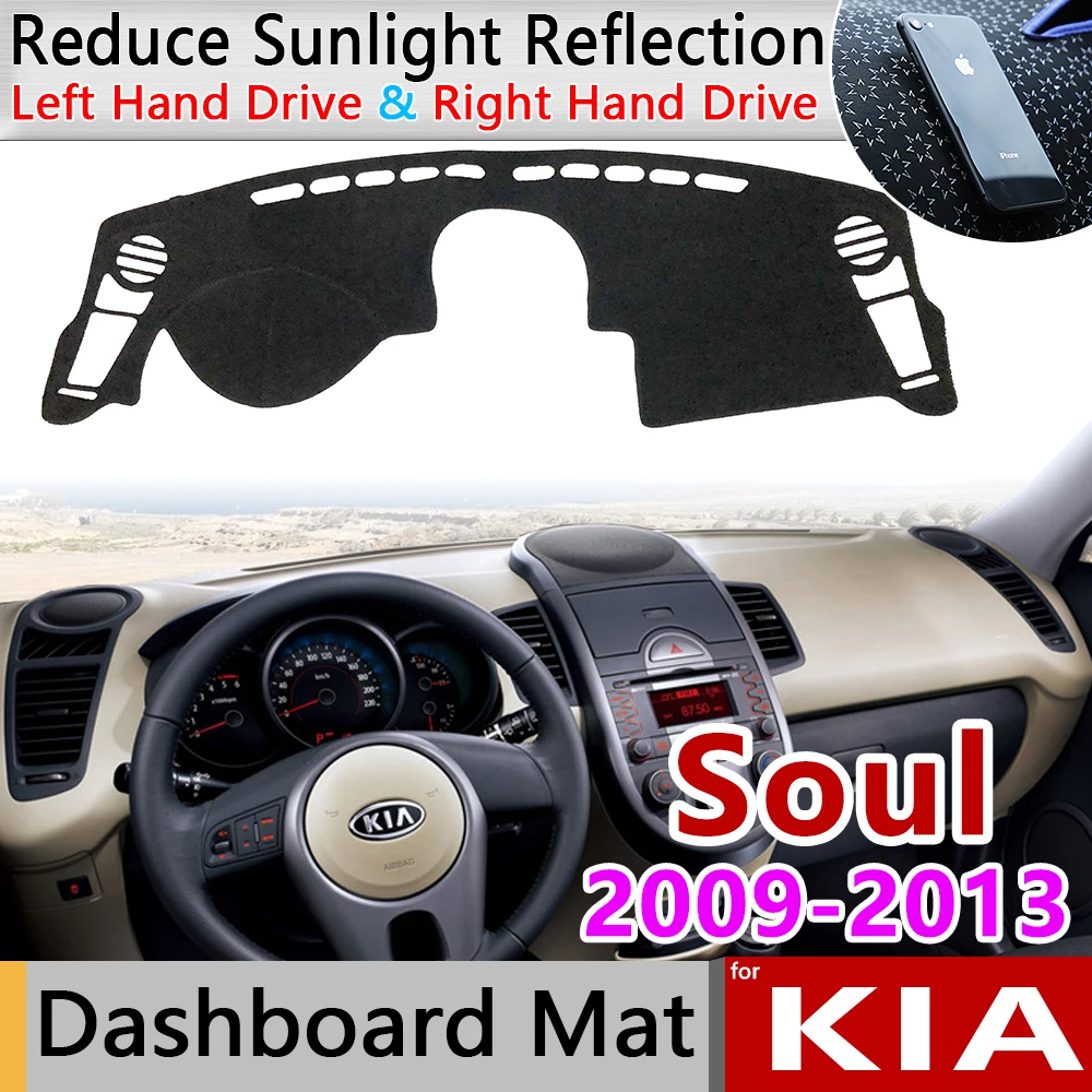 

for KIA Soul 2009 2010 2011 2012 2013 AM Anti-Slip Mat Dashboard Cover Pad Sunshade Dashmat Protect Carpet Anti-UV Accessories