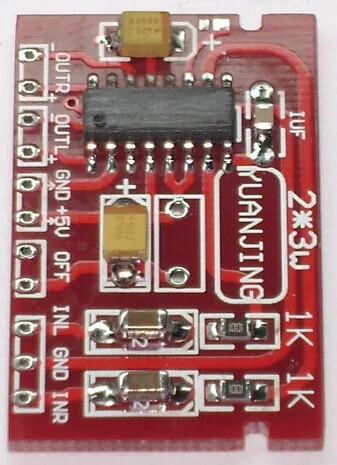 Ultra- miniature 2.0 channnel digital amplifier board (2*3W)