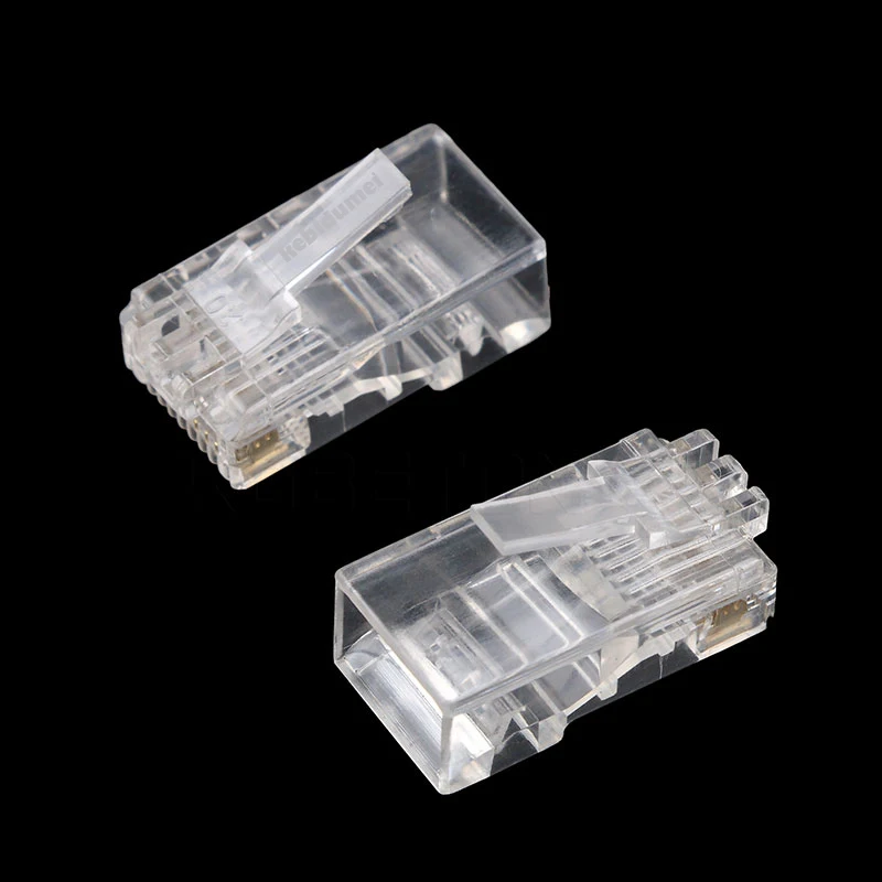 30PCS RJ45 RJ-45 CAT5 CAT5E Modular Cable Head Plug Ethernet Gold Plated Network Connector Best Promotion