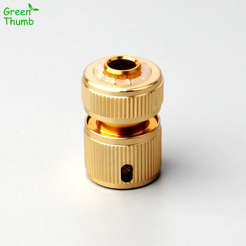 2pcs Inner Diameter 20 mm Female Thread Aluminum Copper Plating Quick Connector Hose Repair For Garden Irrigation Fittings