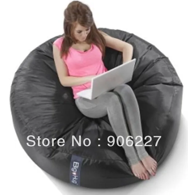 

The original!! ISLAND design BLACK bean bag chair, computer beanbag cushion - free shipping