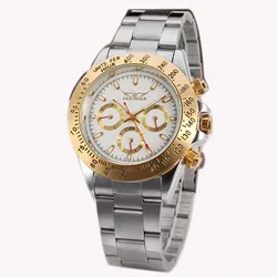 Fashion Top Brand Montre Homme Mens Watches Automatic Golden Stainless Steel Date Sports Mechanical Wristwatch Clock Relogio