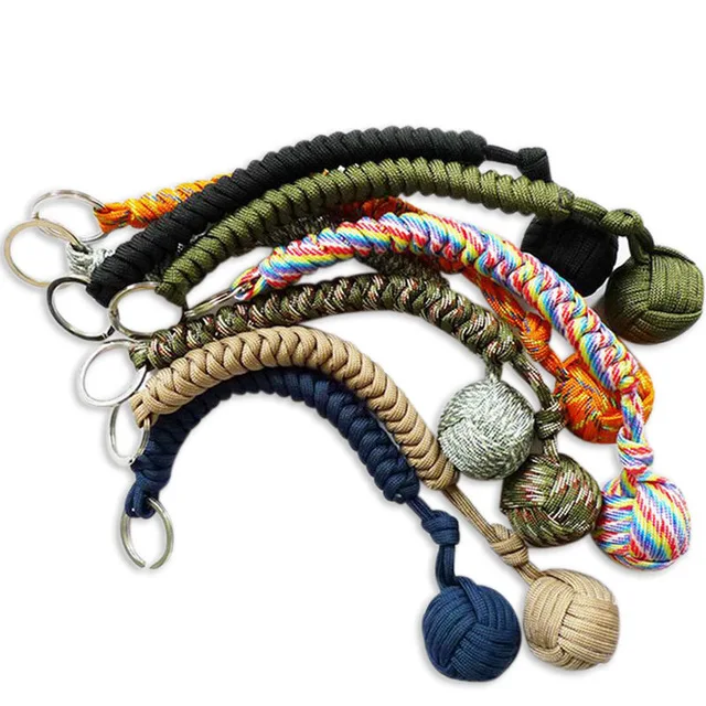 

Wholesaleself defense defence selfdefense self-defense keychain tactical tool Outdoor monkey Fist Fisting Survival rope lifeline