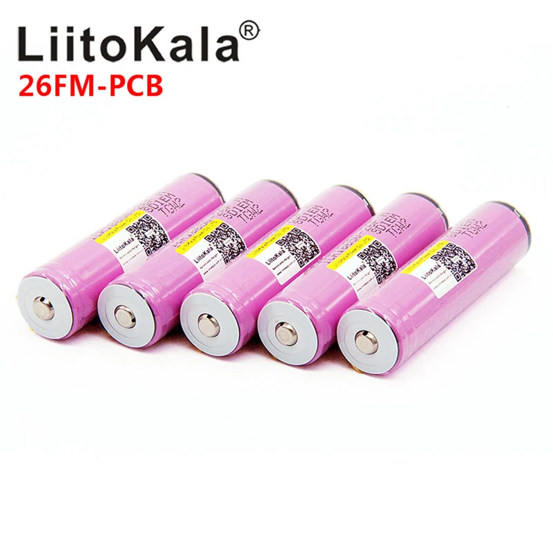 New original Liitokala 18650 2600mah protected battery  ICR18650-26F M Li lon rechargeable with PCB