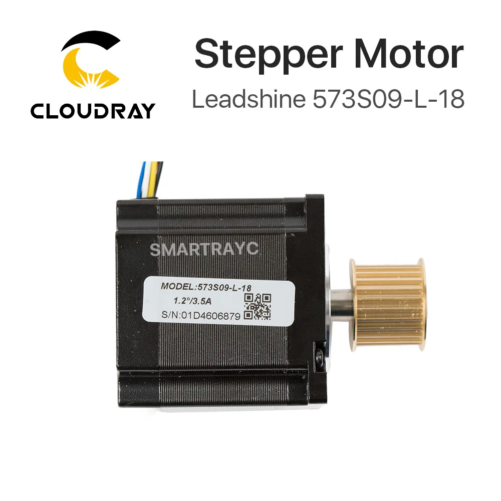 Cloudray Leadshine 3 Phase Stepper Motor 573S09-L-18 for NEMA23 3.5A Length 50mm Shaft 6.35mm