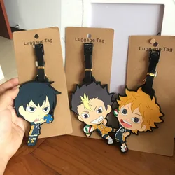 Haikyu Anime Travel Accessories Luggage Tag Suitcase ID Address Portable Tags Holder Baggage Label Gifts New