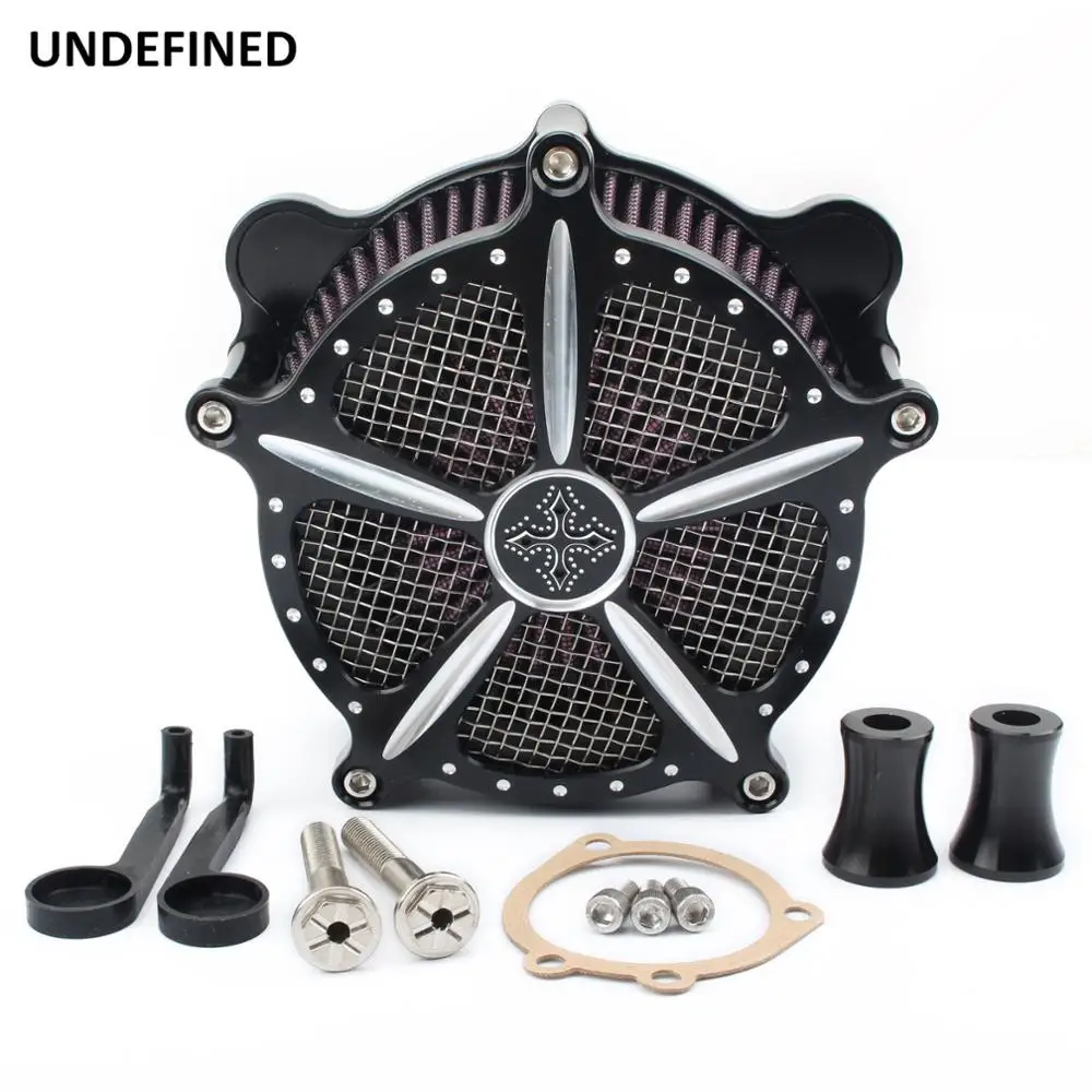 

Air Filter Motorcycle Air Cleaner Intake Aluminum Kit For Harley Dyna FLD Fatboy 1993-2017 Softail Breakout Touring Road Glide