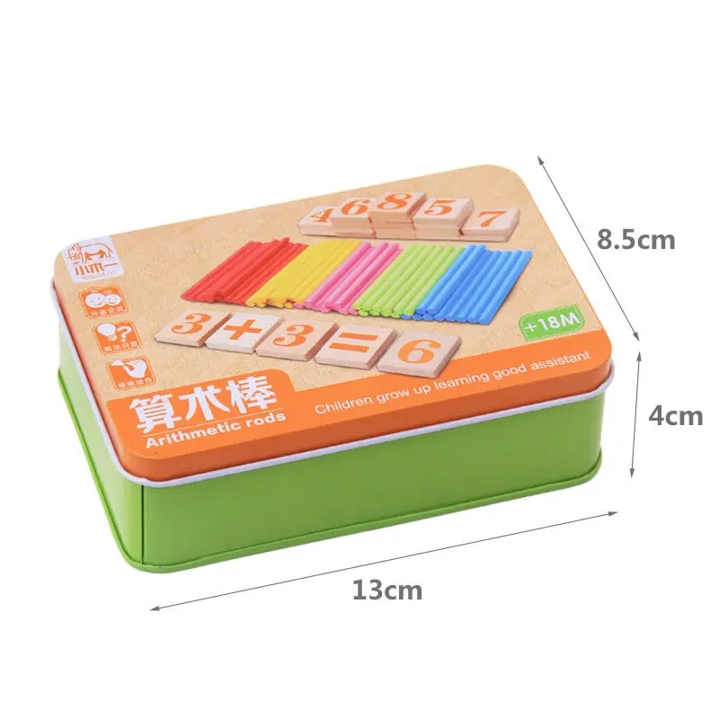 子供のための木製の数学のおもちゃ,学習教育,算術棒,数学教育,数字ブロックカウンターバー