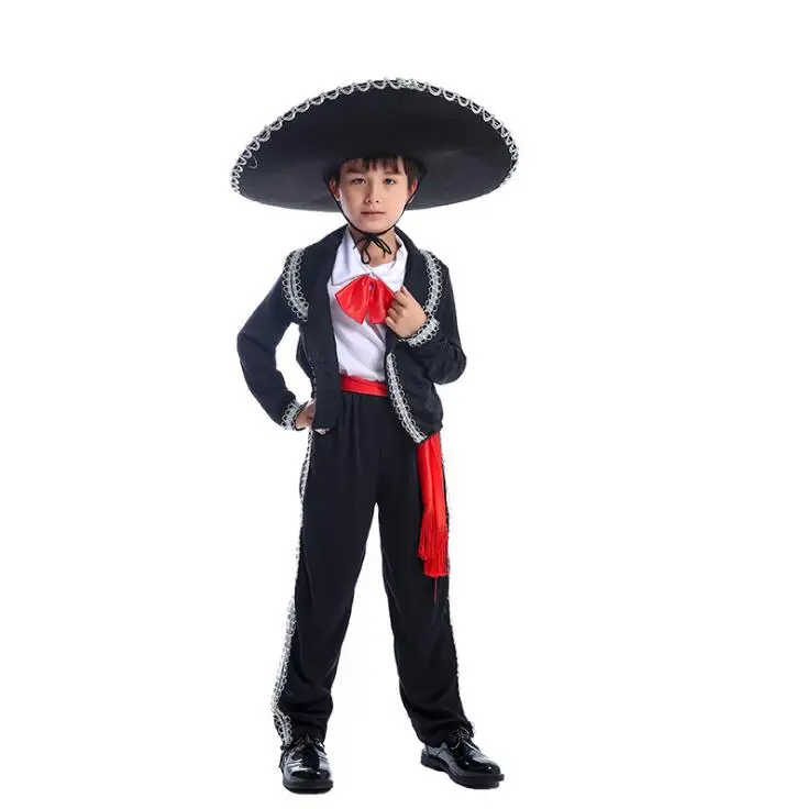 Truyền Thống Mexico Trang Phục Mariachi Amigo Vũ Công Trẻ Em Bé Trai Và Lễ Hội Hóa Trang Halloween