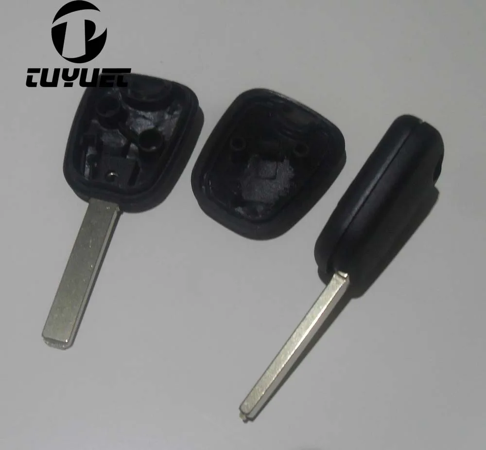 10PCS Blank Replacement Shell For Peugeot 307 Transponder Key Shell Without Groove