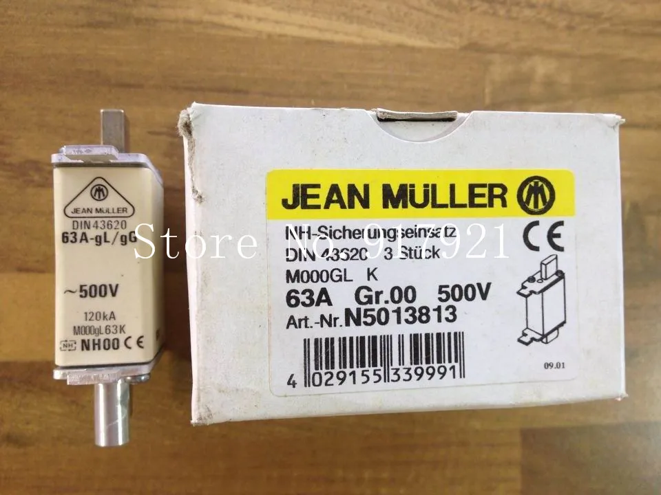 [ZOB] The German JEAN MULLER N5013813 63A NH00 Kim Miller fuse DIN43620 genuine original  --5pcs/lot