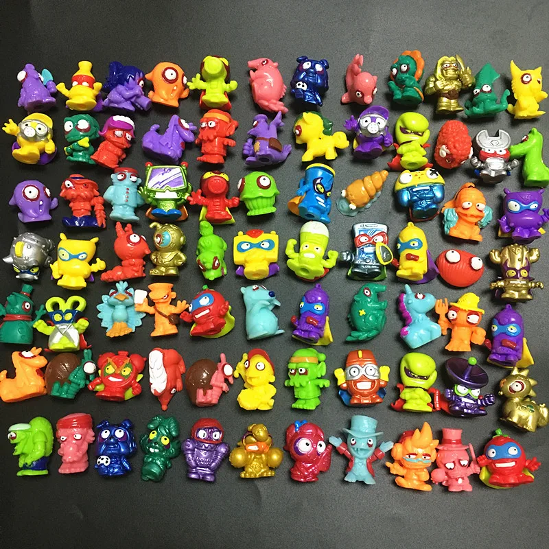 20Pcs Zomlings Anime Trash Puppen Action-figuren 3CM Modell Spielzeug Kinder Spielen Superzings Müll Puppe Weihnachten Geschenk Verkauf