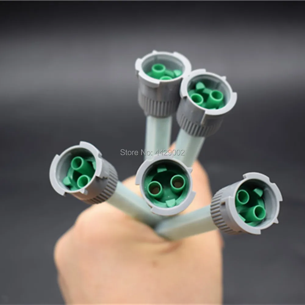 5 Stück statische Mischrohre, 1:1 statischer Mischer, 2-Komponenten-Epoxidharz-Mischdüsen, Bigbong Epoxidharz-Mischrohr-Werkzeug für 50 ml 1:1 AB-Klebstoffe – Detail 5