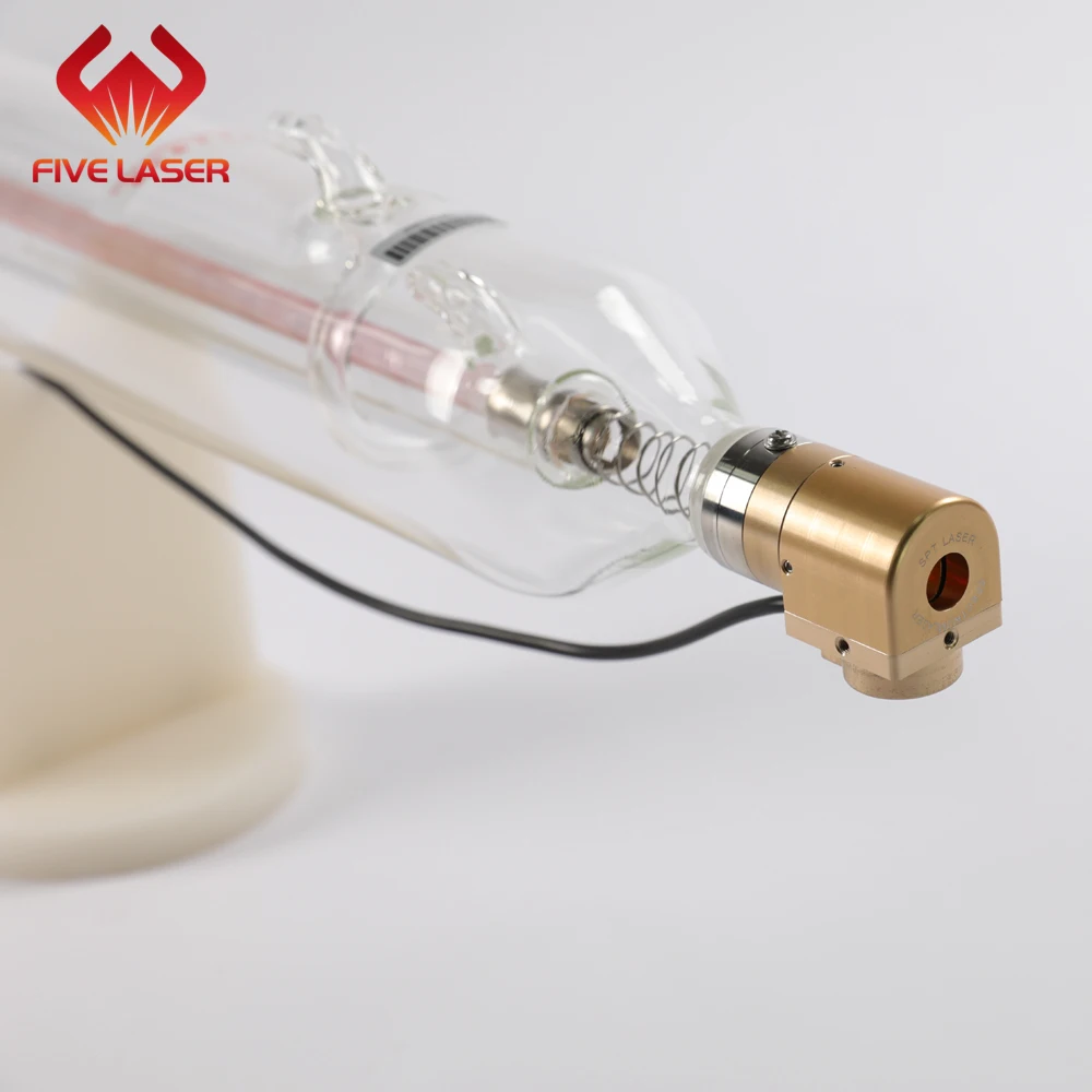 Tubo de laser com ponteiro vermelho -- laser de 55w para gravador a laser com luz vermelha e visualização fácil