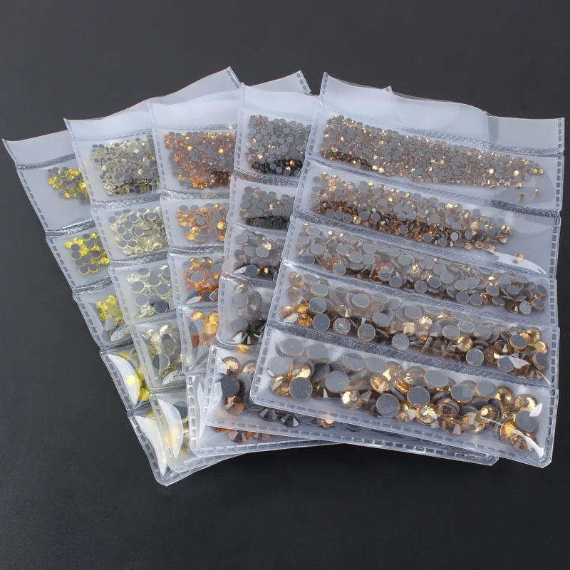 New Sale Mix Size Crystal AB Hotfix Rhinestone 1200Pcs Flatback Crystal Stones For Garment Ornament