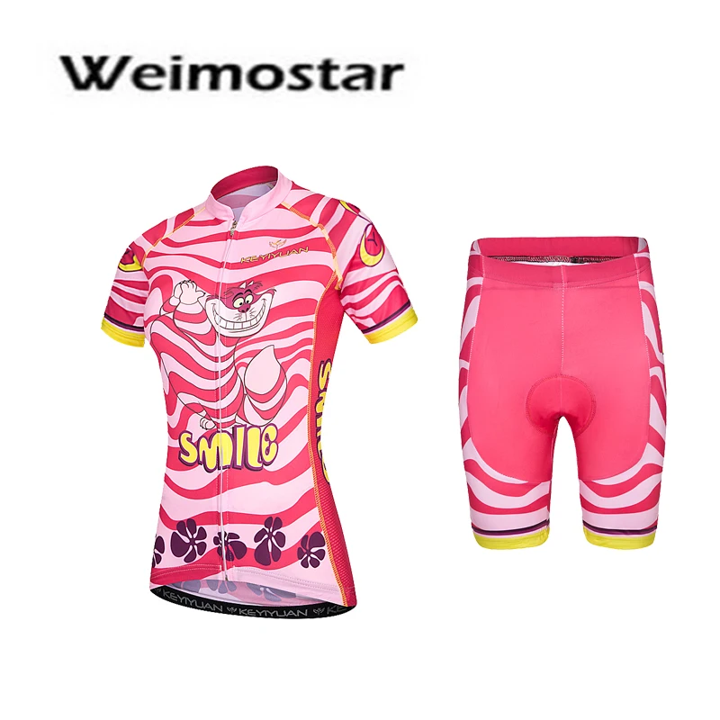 

Weimostar 2017 Women Ropa Ciclismo Cycling Jersey Bike Short Sleeve Clothing Summer Bicycle Sets