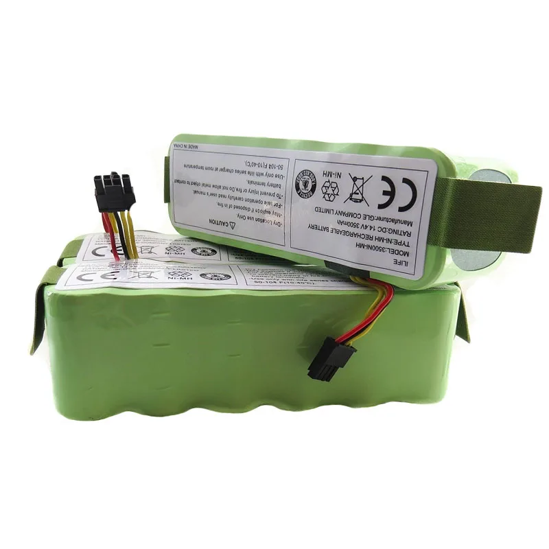 Batteria per Kitfort KT504 Haier T322 T321 T320 Panda X500 X580 X600 Ecovacs Specchio CR120 Dibea Robot Aspirapolvere 3500mAh
