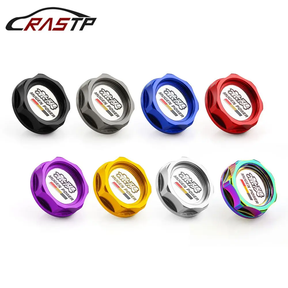 RASTP - Free Shipping Aluminum Mugen Power Oil Cap Oil Fuel Filter Racing Engine Tank Cap Cover For HONDA RS-CAP003