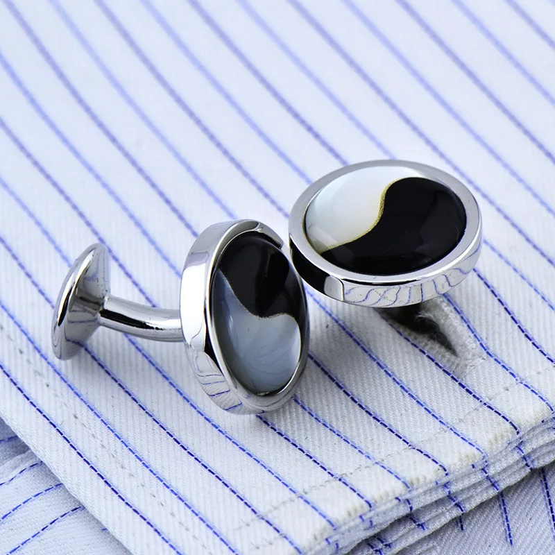 FLEXFIL jewelry Fashion shirt blue cufflink for mens Brand Cuff link Button Quality Luxury Wedding Groom Male Free Shipping